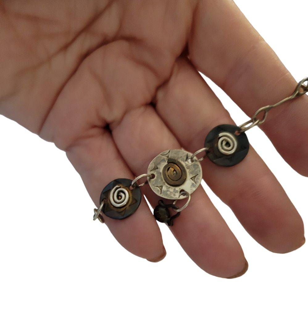 Sterling silver Bracelet or Anklet 9.5"